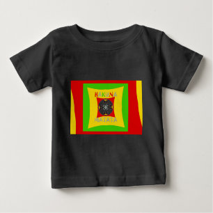 T-shirt Pour Bébé Hakuna Matata Rasta Color Red Golden Green