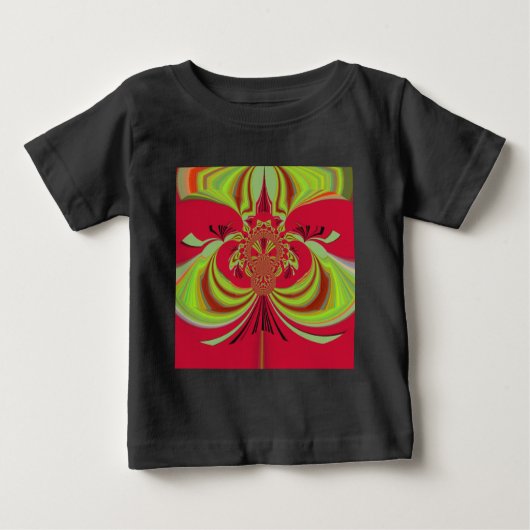 T-shirt Pour Bébé Hakuna Matata red yellow design (Devant)