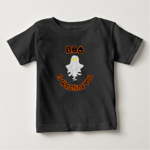 T-Shirt pour bébé Halloween   Boo vous regarde