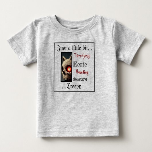 T-shirt Pour Bébé Halloween chat déplaisant (Devant)
