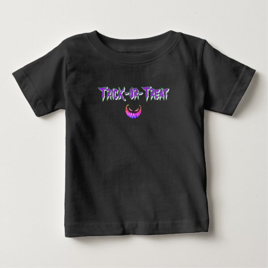 T-shirt Pour Bébé Halloween/citrouille (Devant)