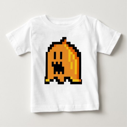T-shirt Pour Bébé Halloween Citrouille Baby Top (Devant)