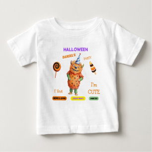 T-shirt Pour Bébé Halloween Costume Party Monstres éffrayant fun Dan