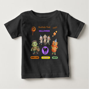 T-shirt Pour Bébé Halloween Costume Party Monstres éffrayant fun Dan