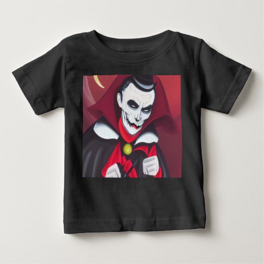 T-shirt Pour Bébé Halloween Dracula (Devant)