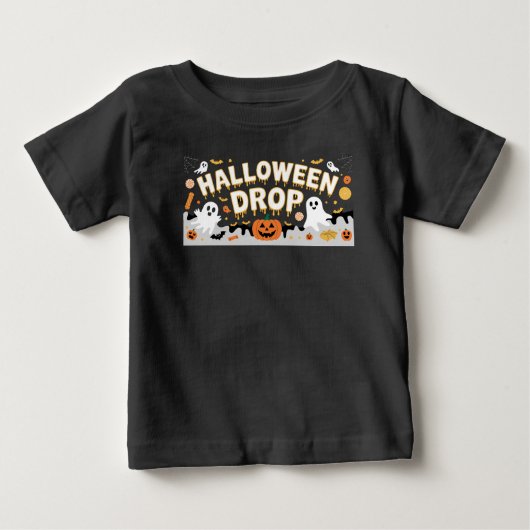 T-shirt Pour Bébé Halloween Drop (Devant)