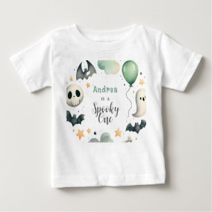 T-shirt Pour Bébé Halloween Éffrayant premier