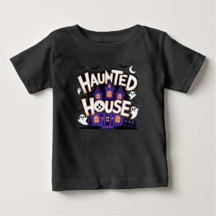 T-shirt Pour Bébé Halloween - Maison Hantée
