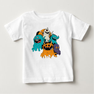 T-shirt Pour Bébé Halloween/Monster/octobre/automne
