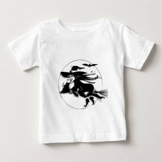T-shirt Pour Bébé Halloween Witch (Devant)