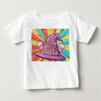 T-shirt Pour Bébé Haloween-Wizard Chemin vers les Friandises