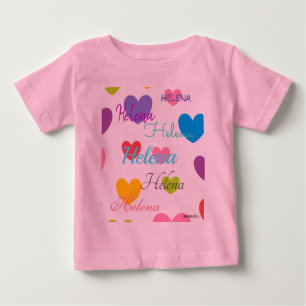 T-shirt Pour Bébé HAMbyWG - Chemise couleur avec coeur