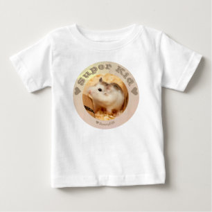 T-shirt Pour Bébé HammyVille - Joli hamster blanc Brown - Super Kids