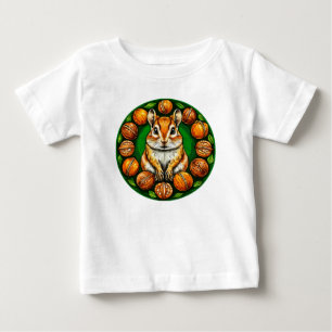 T-shirt Pour Bébé Hamster avec des noix