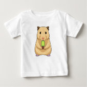 T-shirt Pour Bébé Hamster Popsicle (Devant)