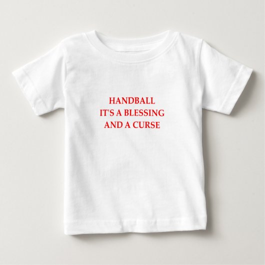 T-shirt Pour Bébé handball (Devant)