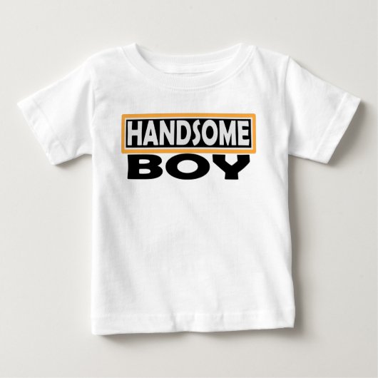 T-SHIRT POUR BÉBÉ HANDSOME GARÇON (Devant)