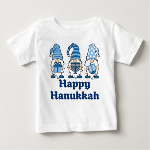 T-shirt Pour Bébé Hanoukka Gnomes Trio Baby T Shirt