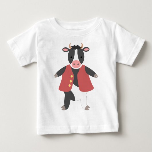 T-shirt Pour Bébé Hans Taureau (Devant)