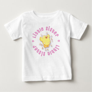 T-shirt Pour Bébé Happy Chick Little Sister