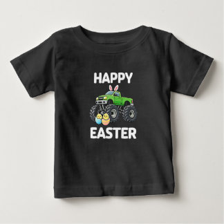 T-shirt Pour Bébé Happy Easter Monster Truck Kids Holiday