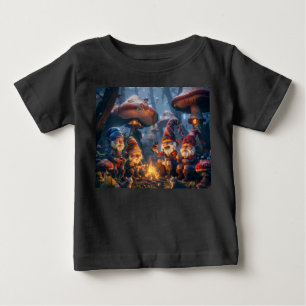 T-shirt Pour Bébé Happy Gnomes Art numérique