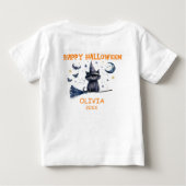 T-shirt Pour Bébé Happy Halloween aquarelle (Dos)