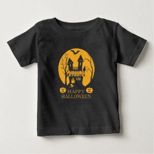 T-shirt Pour Bébé Happy Halloween Haunted House