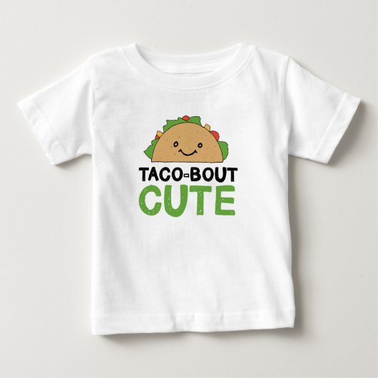 T-shirt Pour Bébé Happy Hand Drag Taco-bout Cute Taco Art Design (Devant)
