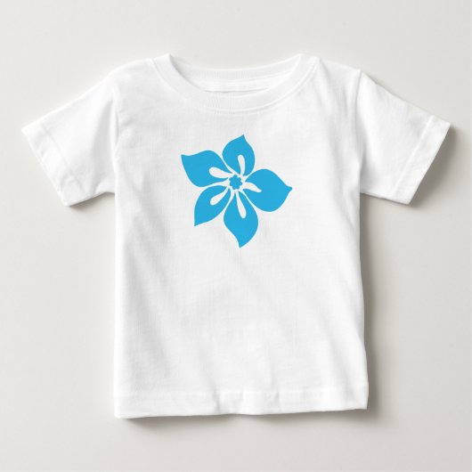 T-shirt Pour Bébé Happy Hibiscus Tropical Floral (Devant)