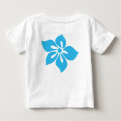 T-shirt Pour Bébé Happy Hibiscus Tropical Floral (Dos)
