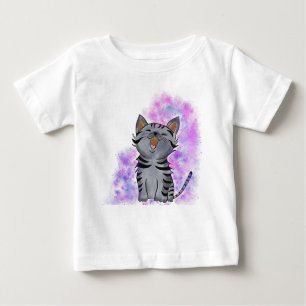 T-shirt Pour Bébé Happy Kitten