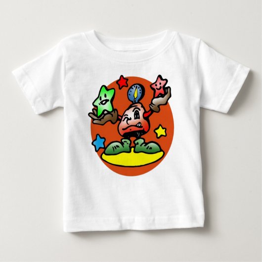 T-shirt Pour Bébé Happy Libra Scales avec étoiles (Devant)