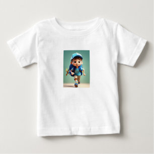 T-shirt Pour Bébé "Happy Runner Kid Tee : Pixar Style Fun" bébé
