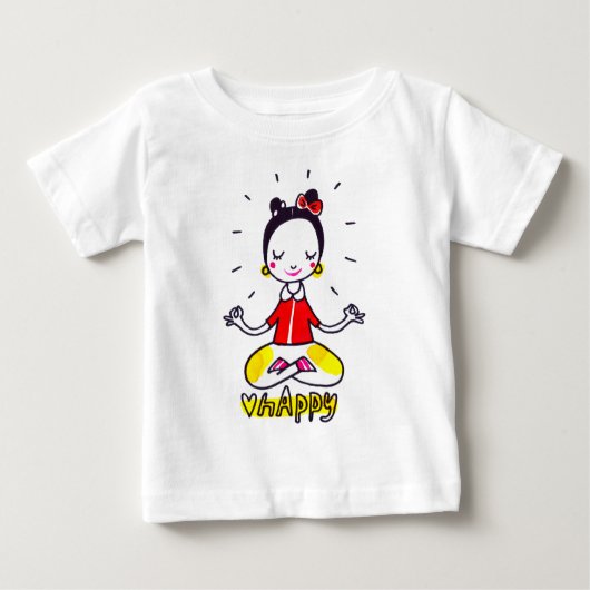 T-shirt Pour Bébé happy yoga holiday SUIT (Devant)