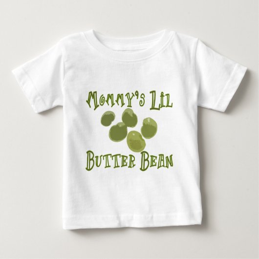 T-shirt Pour Bébé Haricot beurre de Lil de la maman (Devant)