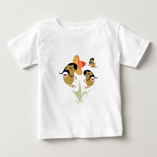 T-shirt Pour Bébé Haricots secs mexicains (Devant)