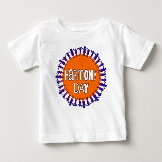 T-shirt Pour Bébé Harmony day, Australie (Devant)