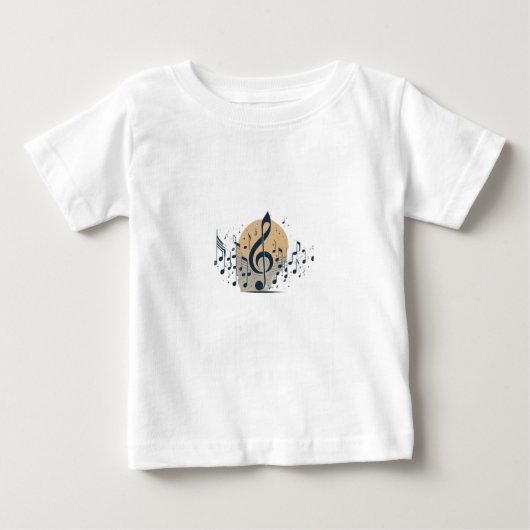 T-shirt Pour Bébé Harmony Threads : Où la musique rencontre la mode (Devant)