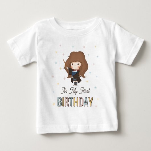 T-shirt Pour Bébé Harry Potter Chibi Hermione Magicien Anniversaire (Devant)