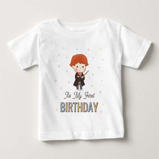 T-shirt Pour Bébé Harry Potter Chibi Ron Weasley Magicien Anniversai (Devant)