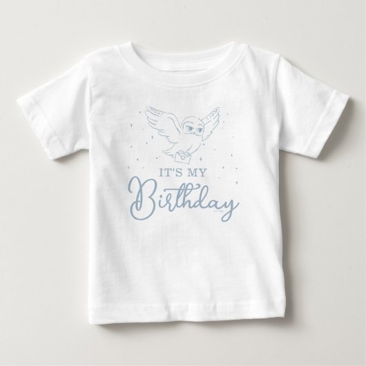 T-shirt Pour Bébé Harry Potter Hedwig Blue Magical Birthday (Devant)