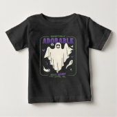 T-shirt Pour Bébé Hauntingly adorable Funny Halloween les paroles de (Devant)