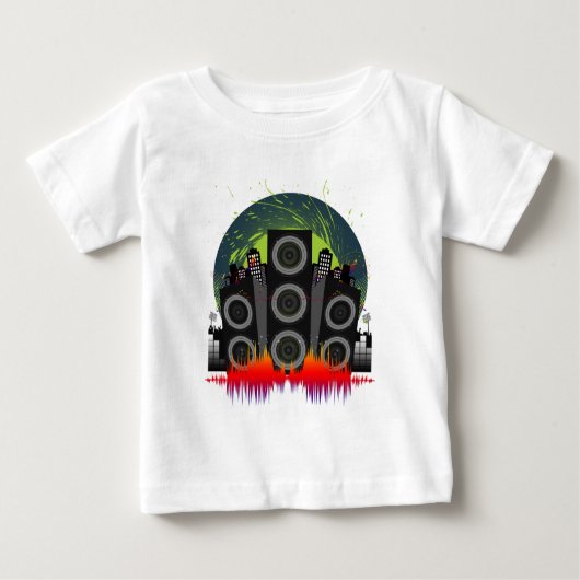 T-shirt Pour Bébé Haut-parleur (Devant)
