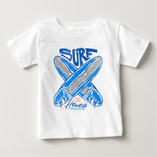 T-shirt Pour Bébé Hawaii Surf Culture Club - Surf Vintage & Aloha