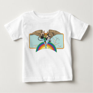 T-shirt Pour Bébé Hawkman survole le ciel