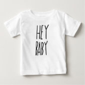 T-shirt Pour Bébé Hé bébé (Devant)