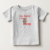 T-shirt Pour Bébé Hé capitaine (Devant)