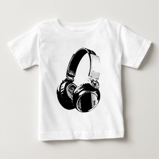 T-shirt Pour Bébé Headphone (Devant)