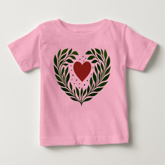T-shirt Pour Bébé Heart and Boughs (Devant)
